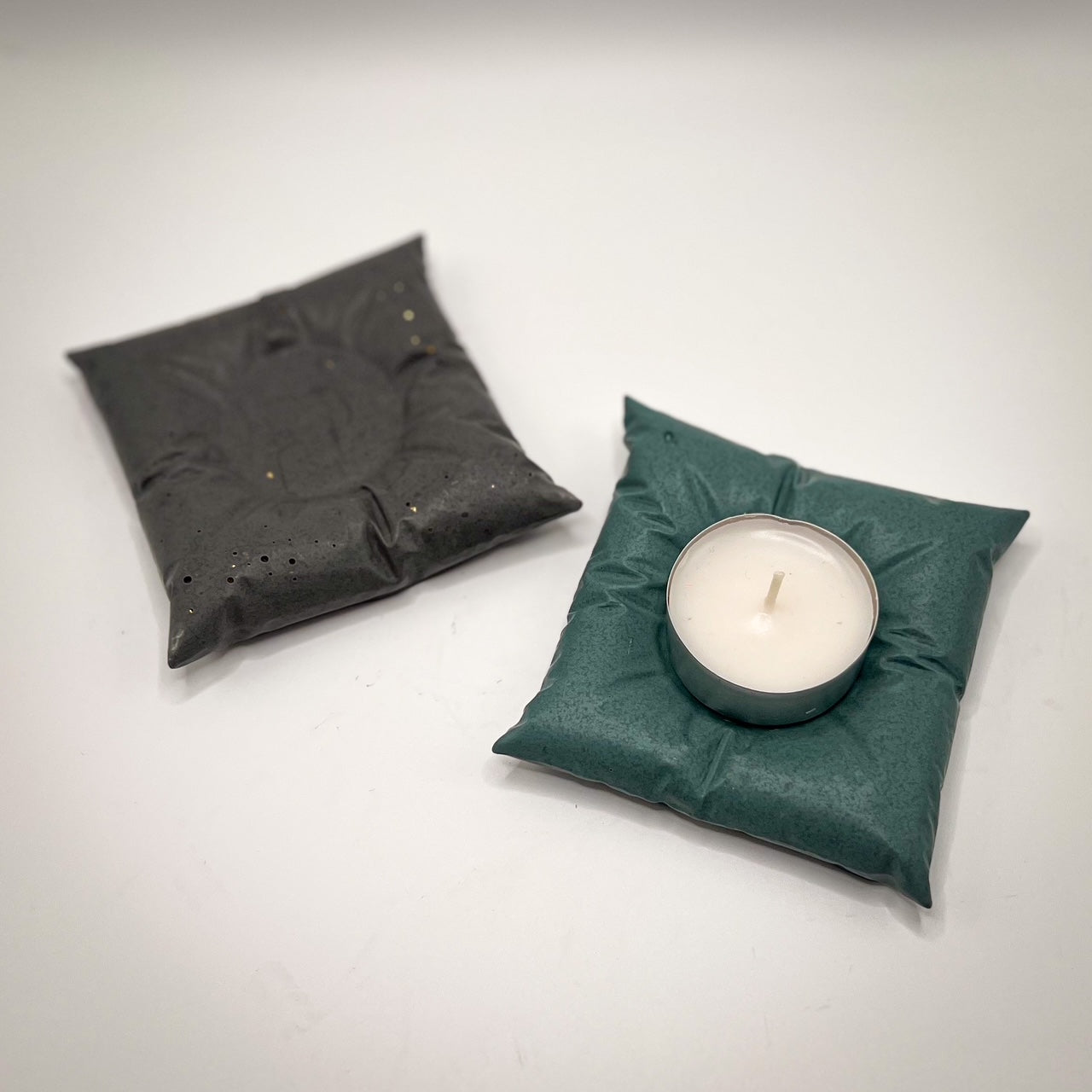 Cojín porta velas
